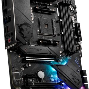 GAMING Plus MSI – B550 AMD ATX GAMING PCIE Gen 4  USB-C Gen 2 Black Motherboard