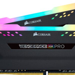 CORSAIR- VENGEANCE RGB PRO 32GB (2x16GB) DDR4 3200 (PC4-25600) C16 – Desktop memory