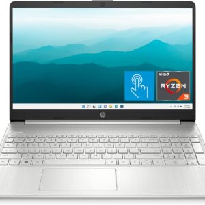 HP 15 Laptop, AMD Ryzen 3-5300U Processor, 8 GB RAM, 256 GB SSD Storage, 15.6-inch HD Micro-Edge Display, Windows 11 Home